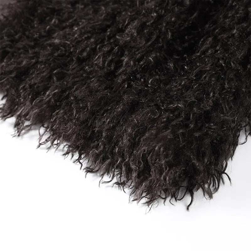 Chic Women's Brown Faux Fur Coat - Warm Full Sleeve Winter Coat for Style 3