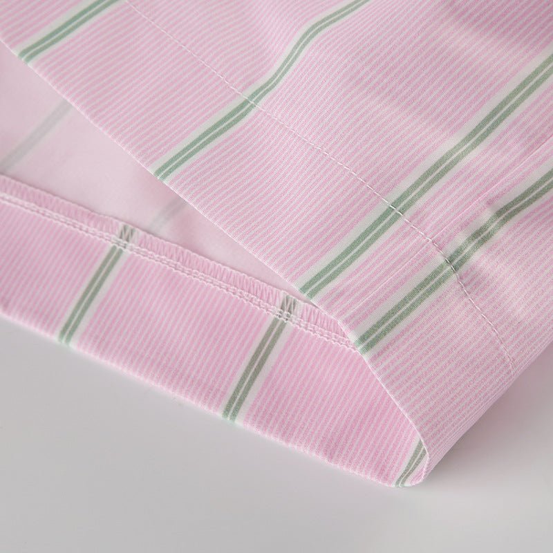SOERA Liesel Striped Poplin Boxer Shorts - Bottoms - SOERA-794243-PIN-L-31107 Pink L