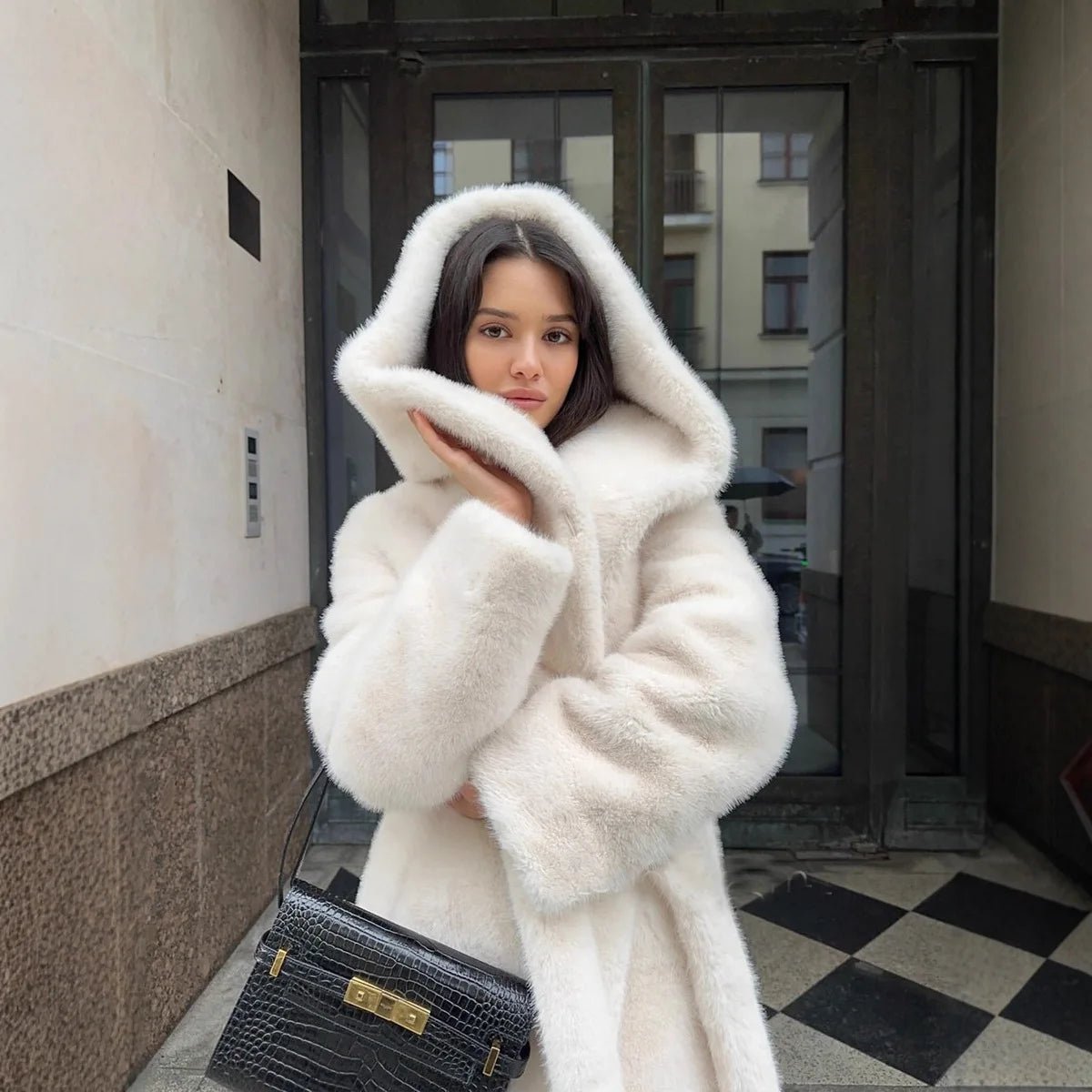 SOERA Chloe Hooded Long Coat - Coats & Jackets - 3256810008078456-;Oz1766554851680177907 White S