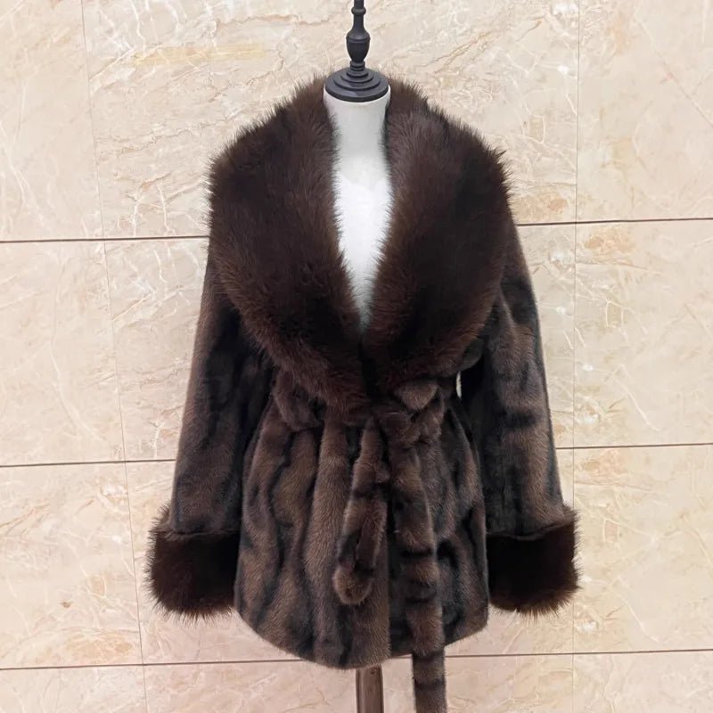 SOERA Louise Faux Fur Coat - Coats & Jackets - M Coffee