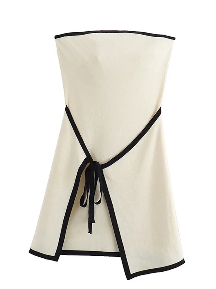 SOERA Celeste Backless Lace-Up Mini Dress - Dress - Black XS