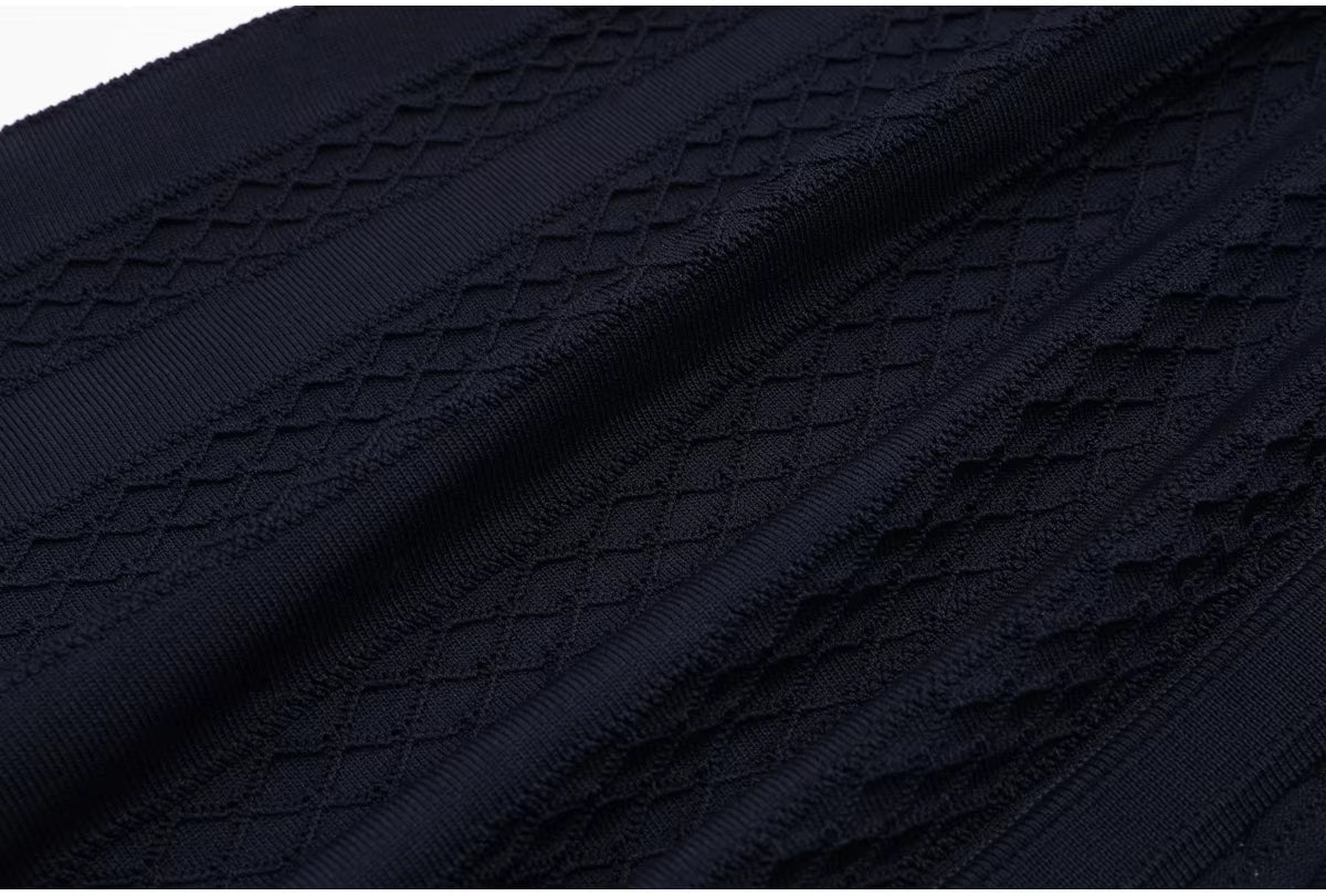 SOERA Fiona Knitted Slim Fit Long Dress - Dress - Deep Blue M