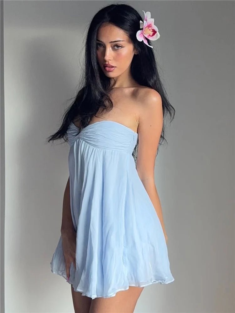 SOERA Merylle Mesh Patchwork Mini Bodycon Dress - Dress - Pink XS