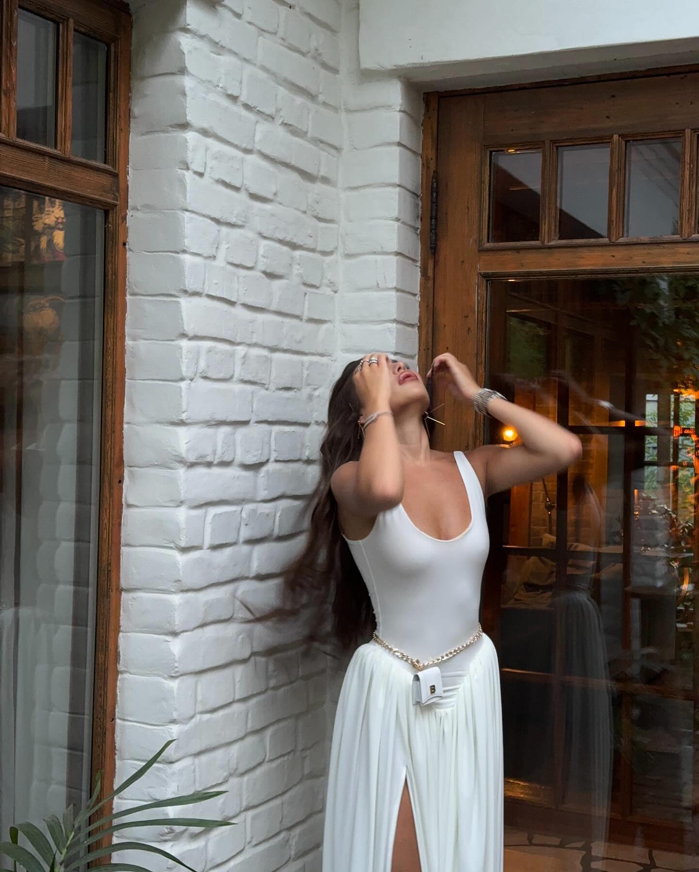 SOERA Sienna High Slit Maxi Dress - Dress - White L