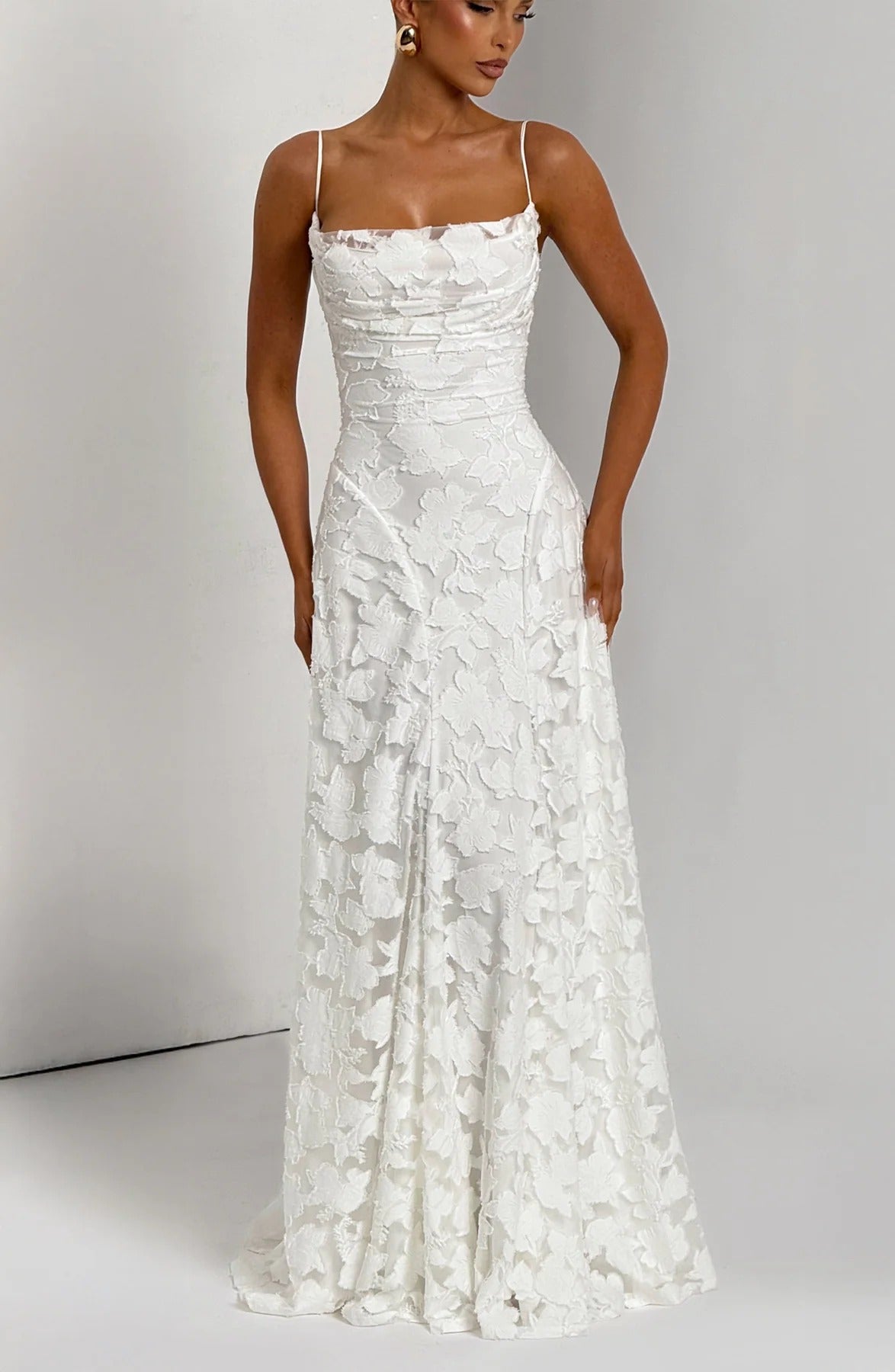 SOERA Brielle Sleeveless Floral Maxi Dress - Dresses - Bg1776061224038433711 White XS