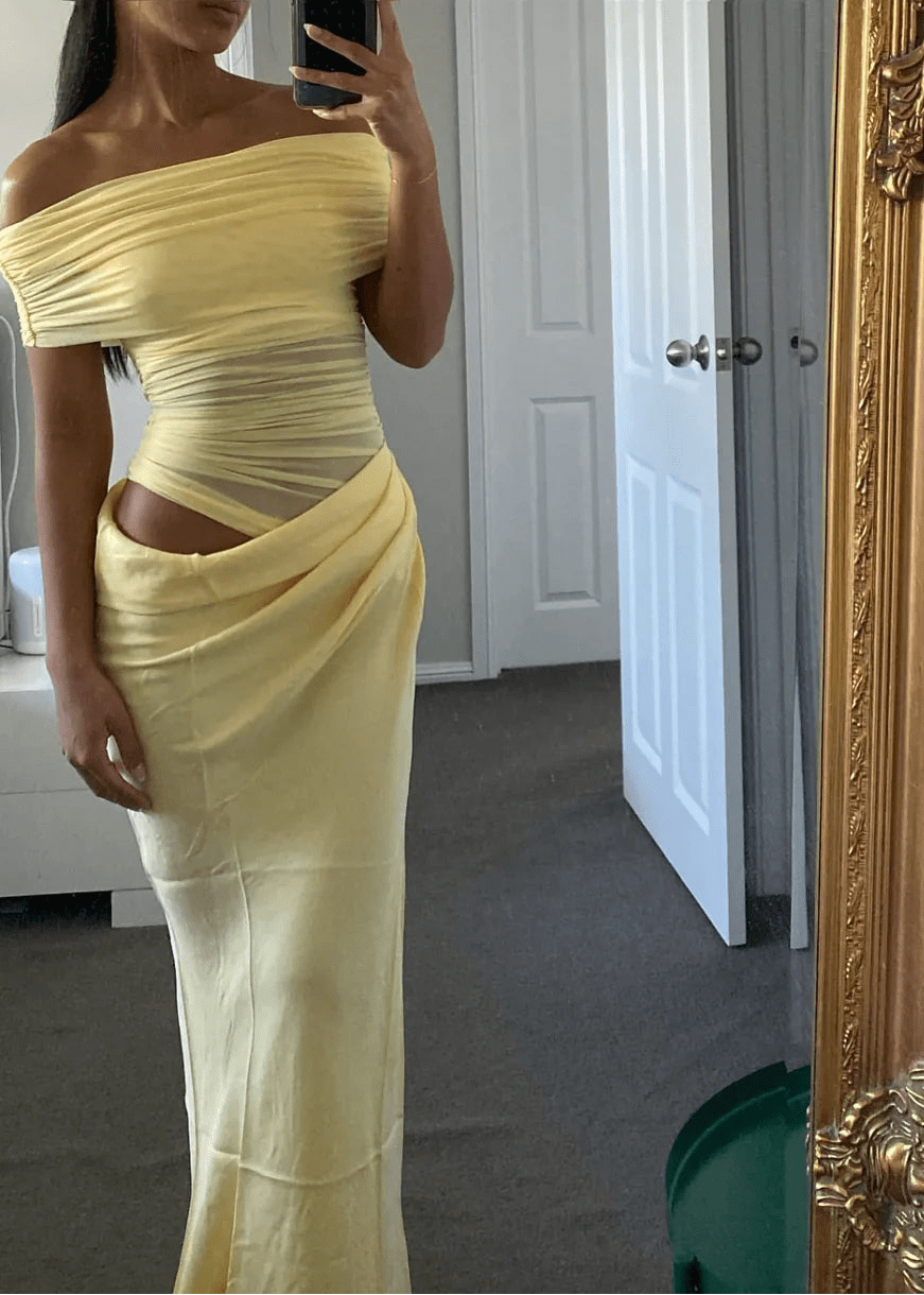 SOERA Jessa Offshoulder Mesh Maxi Dress - Dresses - LF1776061224040392295 L