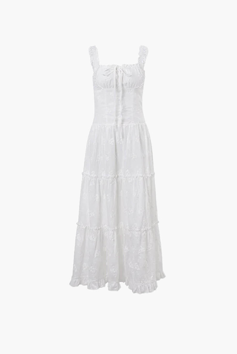 SOERA Karla Ruffle Trim Tiered Maxi Dress - Dresses - 1005007000872674-;fB1771494649314029980 S