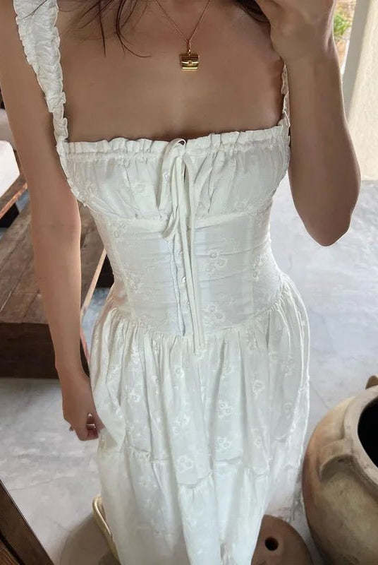 SOERA Karla Ruffle Trim Tiered Maxi Dress - Dresses - 1005007000872674-;KX1771494649313933894 L