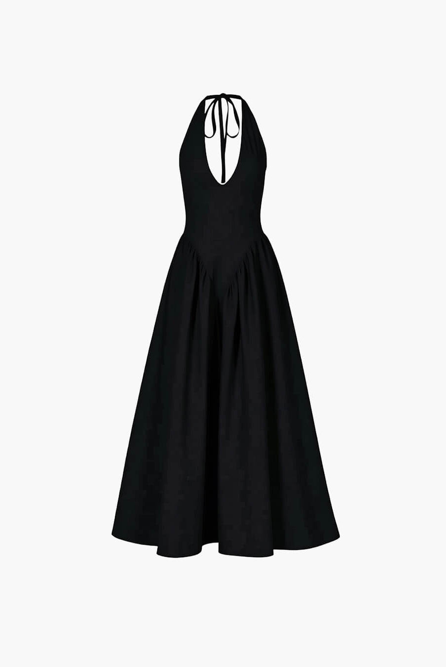 SOERA Kristy Deep Neck Maxi Dress - Dresses - 1005007292890333-;SY1771582051646656632 Black M