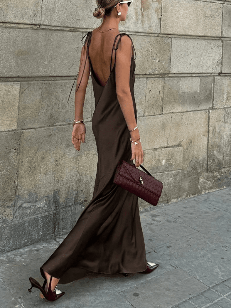 SOERA Laura Backless Satin Maxi Dress - Dresses - 1005008323359692-;PQ1771494648772895078 S
