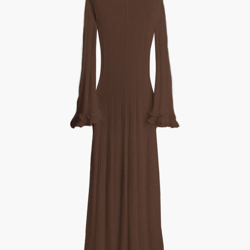 SOERA Marla Maxi Dress - Dresses - Soera-Marla-dress-brown/S Brown S
