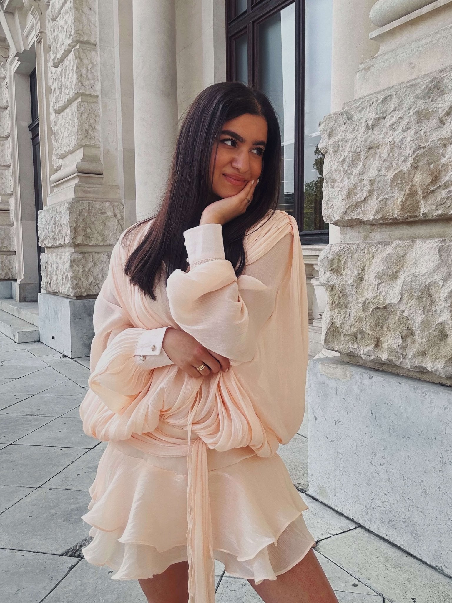 SOERA Rosella Mini Dress - Dresses - Soera-Rosella-Dress-Apricot/M M