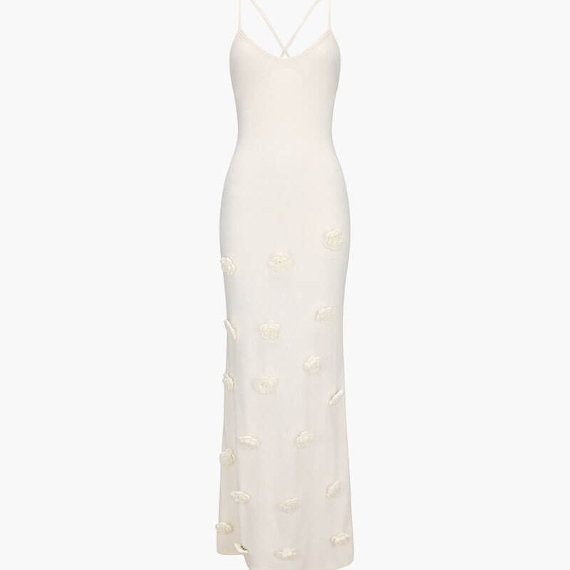 SOERA Sofia maxi dress - Dresses - DWOD2-QK943001 White S