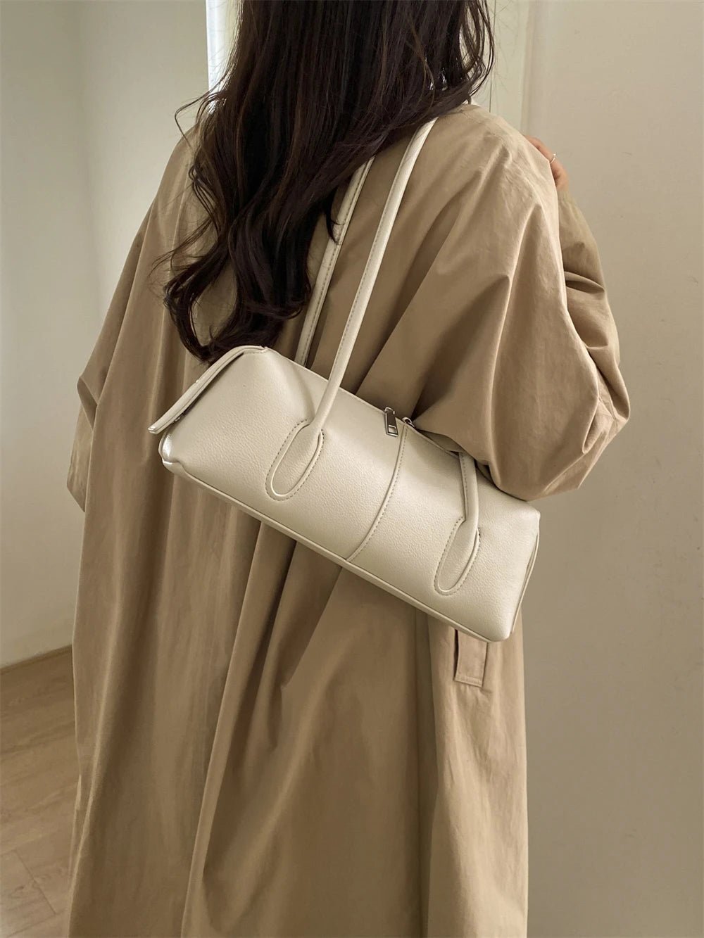 SOERA Beatrice Retro Underarm Shoulder Bag - Handbags - Grey