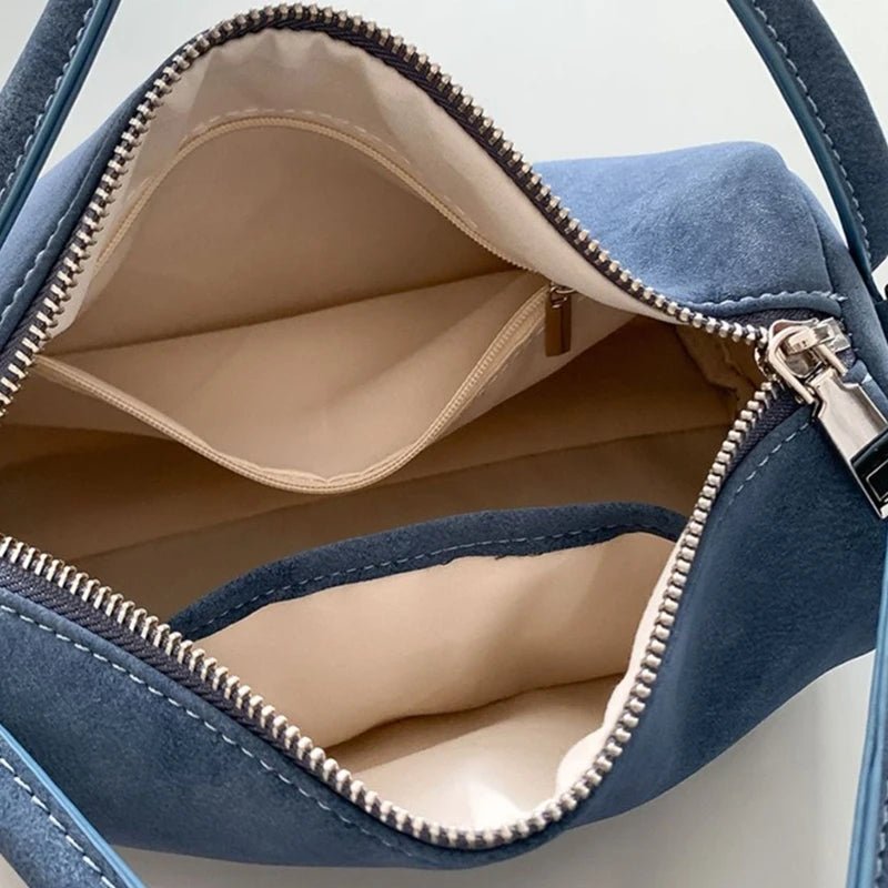 SOERA Bella Vegan Suede Bag - Handbags - 1005009709411927-;fx1758245227890917846 Blue