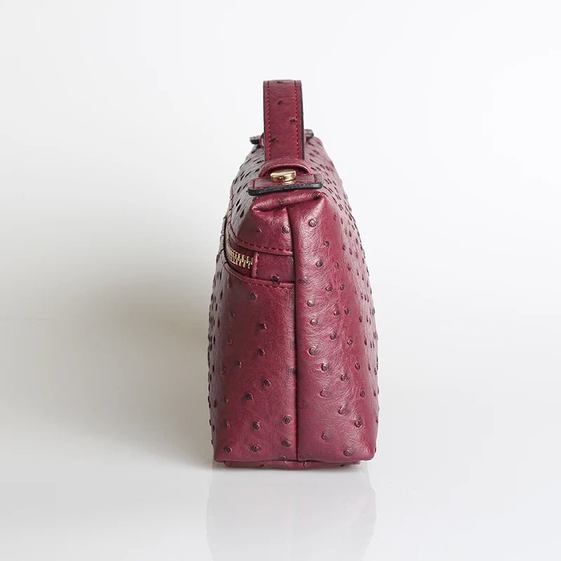 SOERA Bianca Ostrich Pattern Bag - Handbags - Dark Teal
