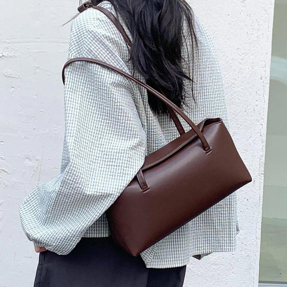 SOERA Cilla Pillow Shoulder Tote Bag - Handbags - Dark Brown
