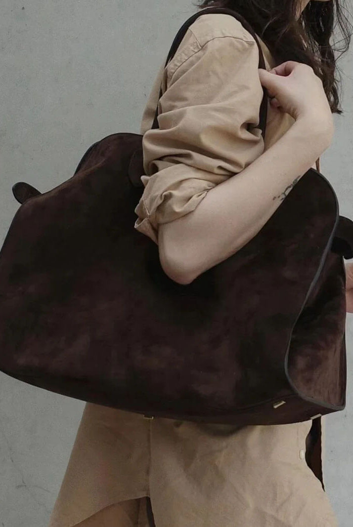 SOERA Henna Shopper Bag - Handbags - DBAD2-WK370001 Suede Brown