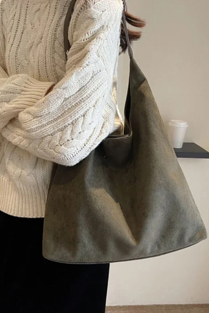 SOERA Jenna suede bag - Handbags - Soera-Jenna-Suede-Bag-Beige Beige