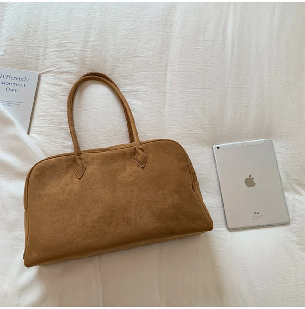 SOERA Jenny Suede Shoulder Bag - Handbags - 3256809656718091-;Go1757549905361155379 Beige Regular