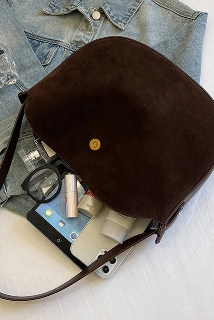 SOERA Lily Faux Suede Bag - Handbags - Soera-Lily-Faux-Suede-Bag-Beige Beige Regular