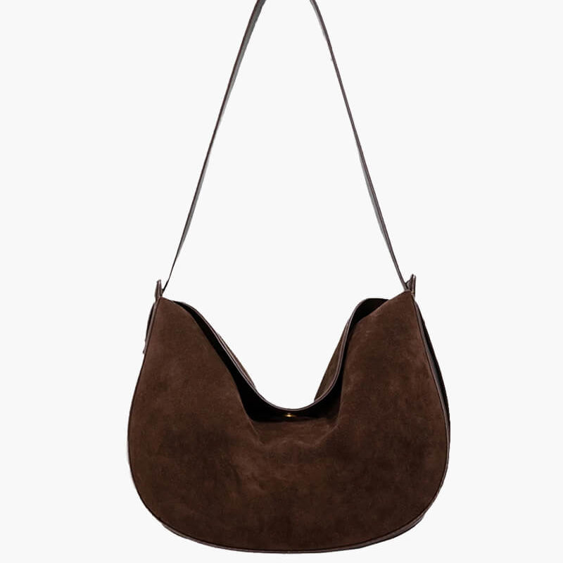 SOERA Lily Faux Suede Bag - Handbags - Soera-Lily-Faux-Suede-Bag-Brown Brown Regular