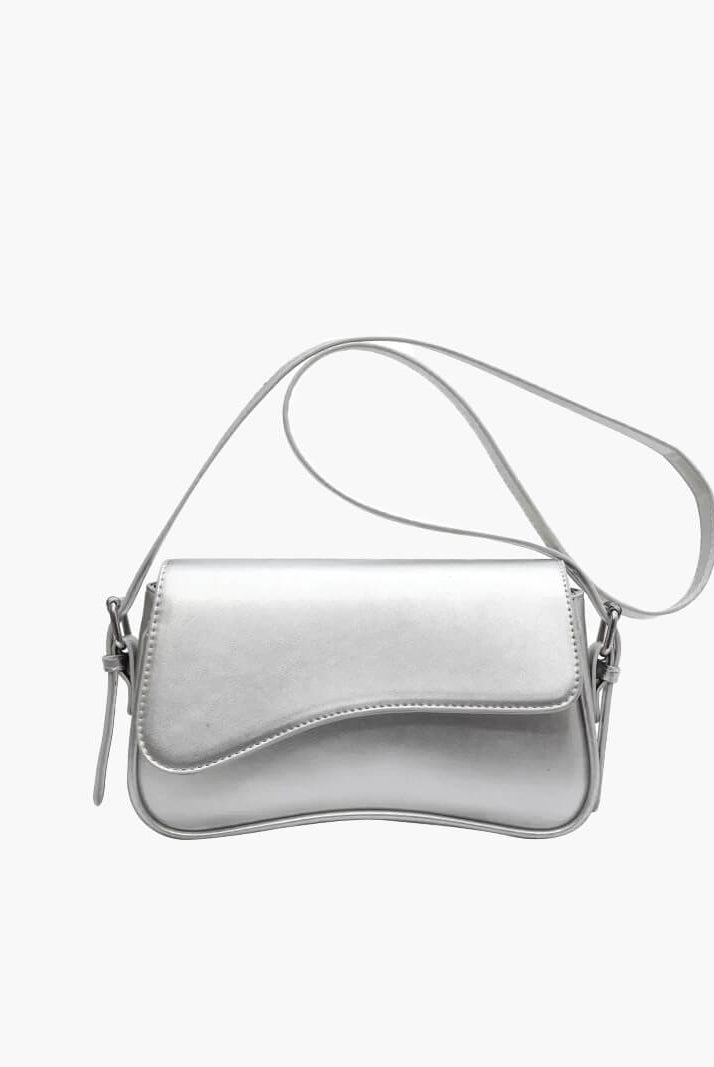 SOERA Mila Shoulder Saddle Bag - Handbags - Soera-Mila-Shoulder-Bag-Silver Silver Regular