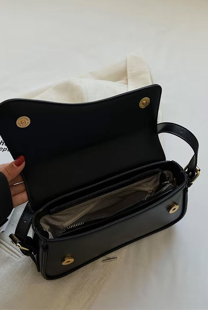 SOERA Mila Shoulder Saddle Bag - Handbags - Soera-Mila-Shoulder-Bag-Silver Silver Regular