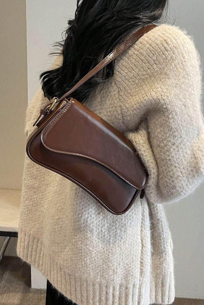 SOERA Mila Shoulder Saddle Bag - Handbags - Soera-Mila-Shoulder-Bag-Silver Silver Regular