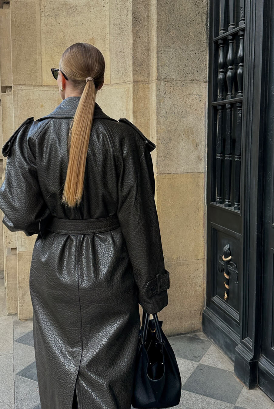 SOERA Danica Long Leather Jacket - Jackets - 1005010020772451-;xN1762454653621185013 Khaki L