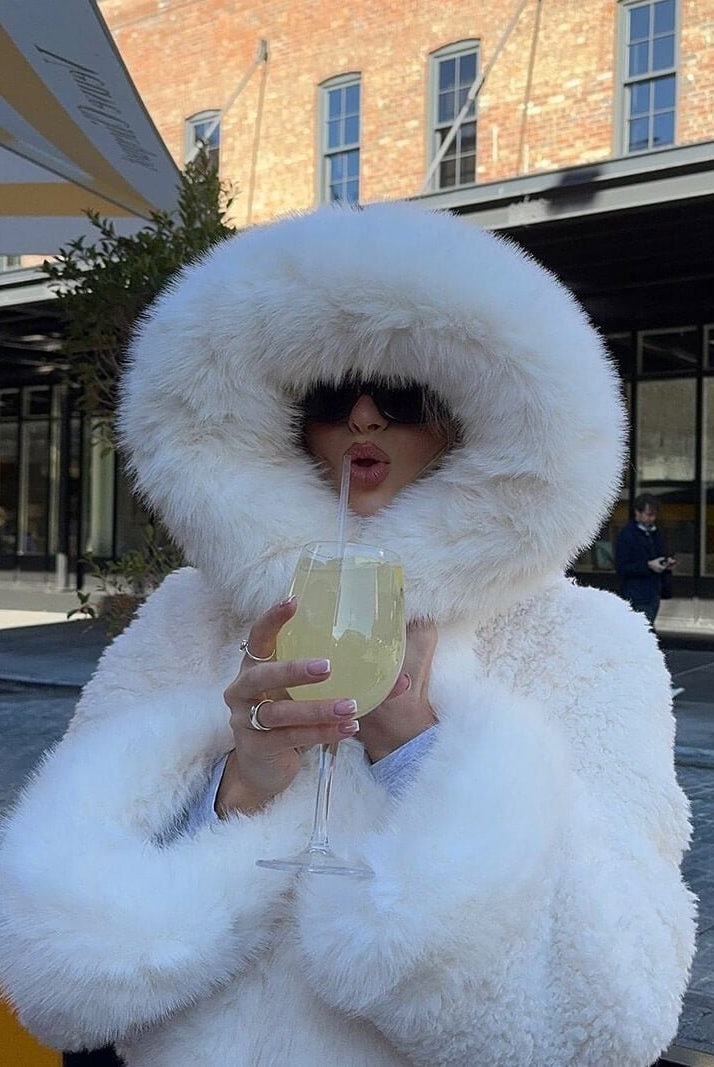 SOERA Henna Faux Fur Jacket - jackets - White L