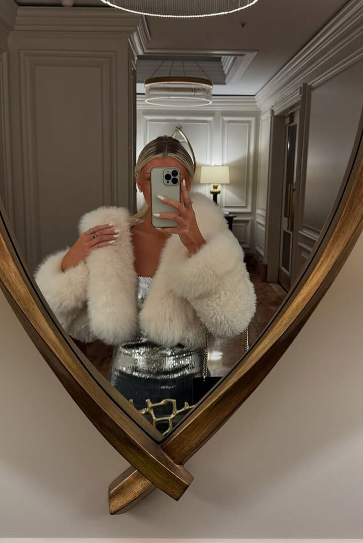 SOERA Henna Faux Fur Jacket - jackets - White L