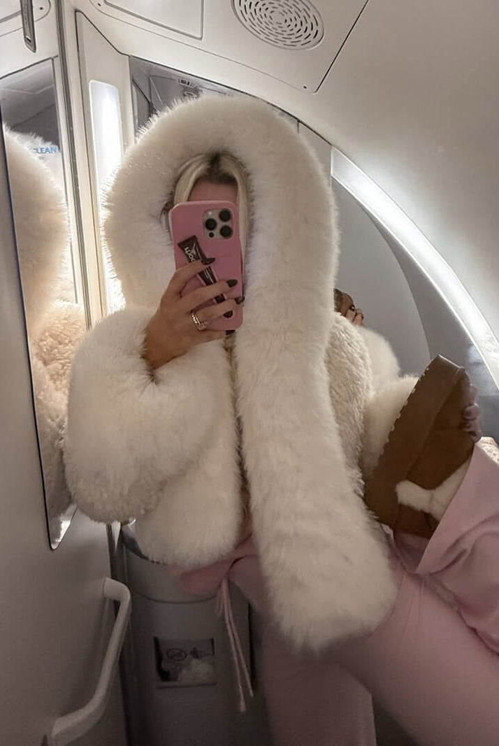 SOERA Henna Faux Fur Jacket - jackets - White XL