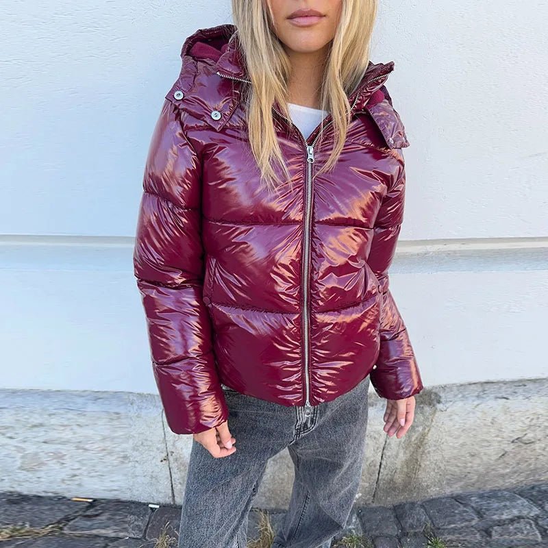 SOERA Lora Puffer Jacket - Jackets - lJ1762345864135823757 Red S