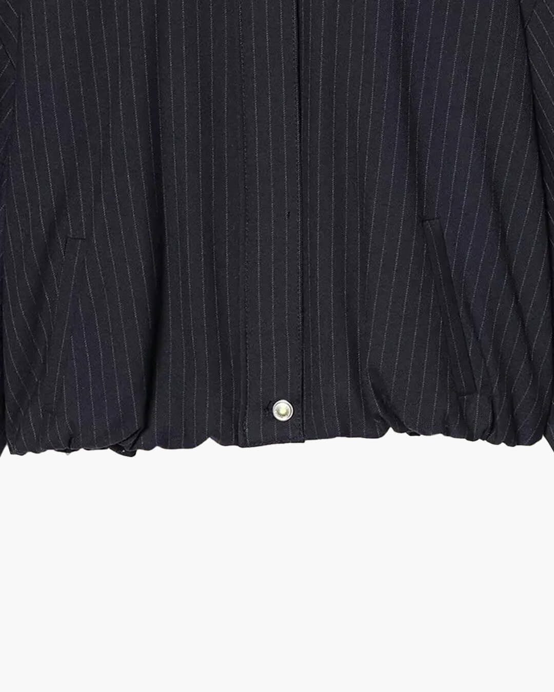 SOERA Selena Striped Stand Collar Jacket - Jackets - 1005010582296121-;xm1775031590525319311 XS