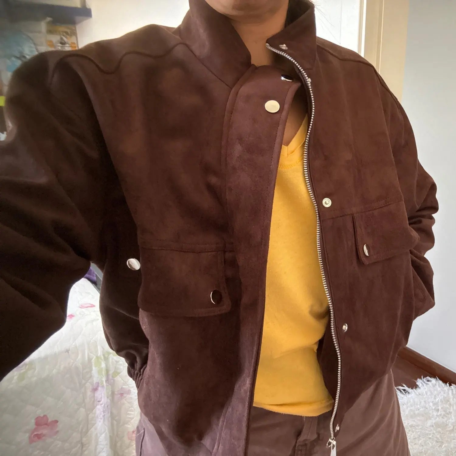 SOERA Sienna Faux Suede Jacket - Jackets - 1005009941377550-;sH1773374039270678032 S