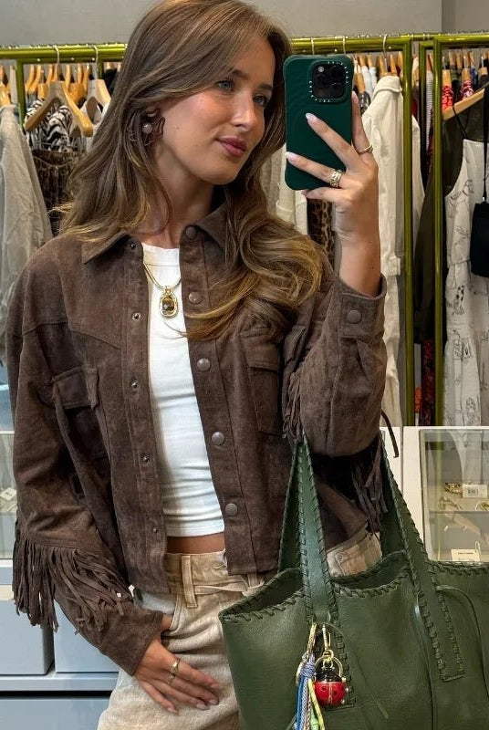SOERA Sophia Tassel Suede Jacket - Jackets - SOERA-255171-DEF-OS-83491 XS