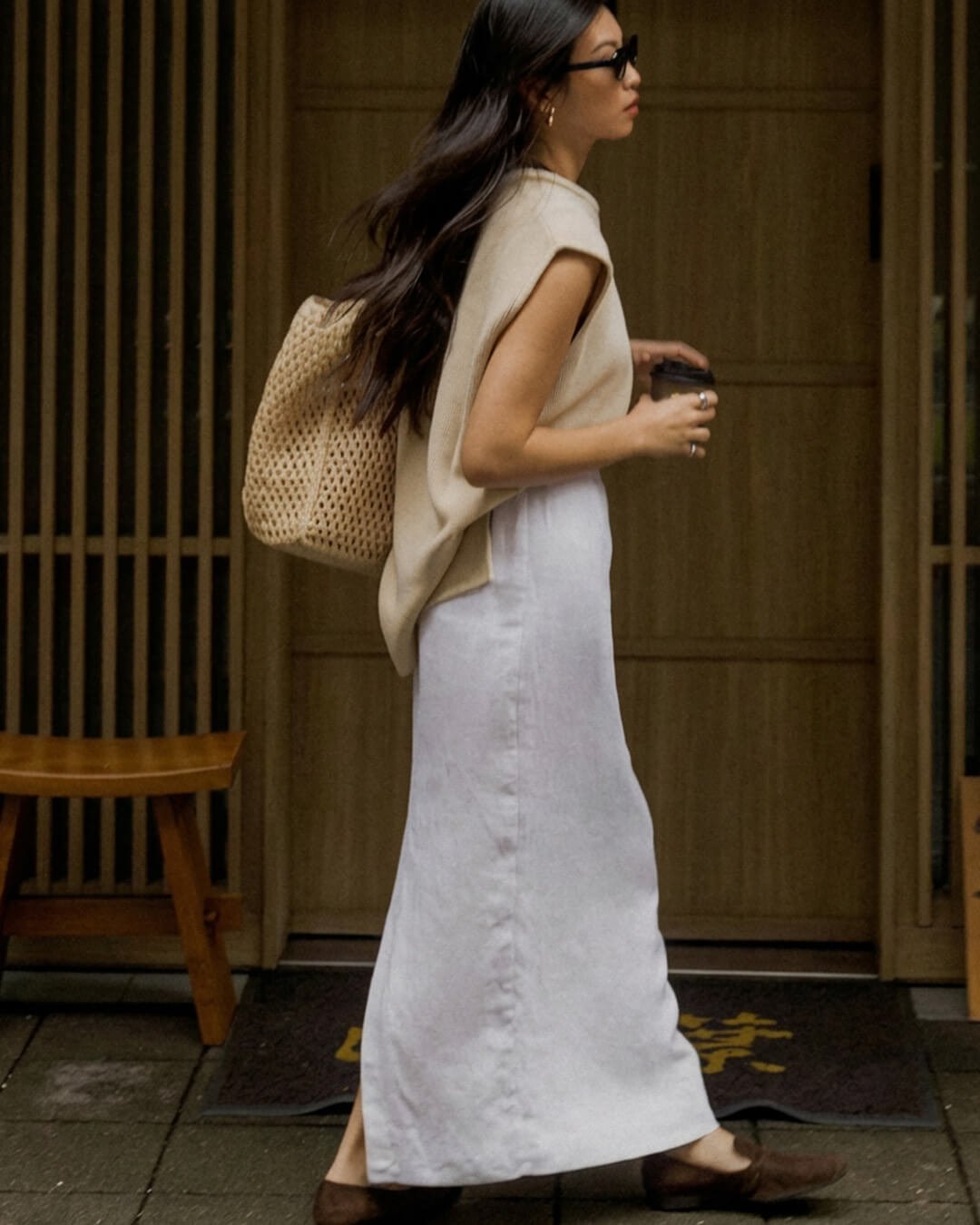 SOERA Irma Sleeveless Linen Set - Matching Sets - Skirt White