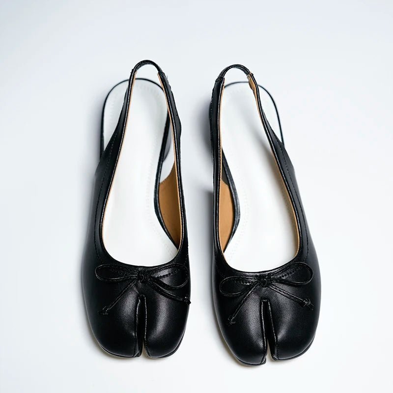 SOERA Beatrice Split-Toe Ballet Mary Jane Heels - Shoes - Black 35