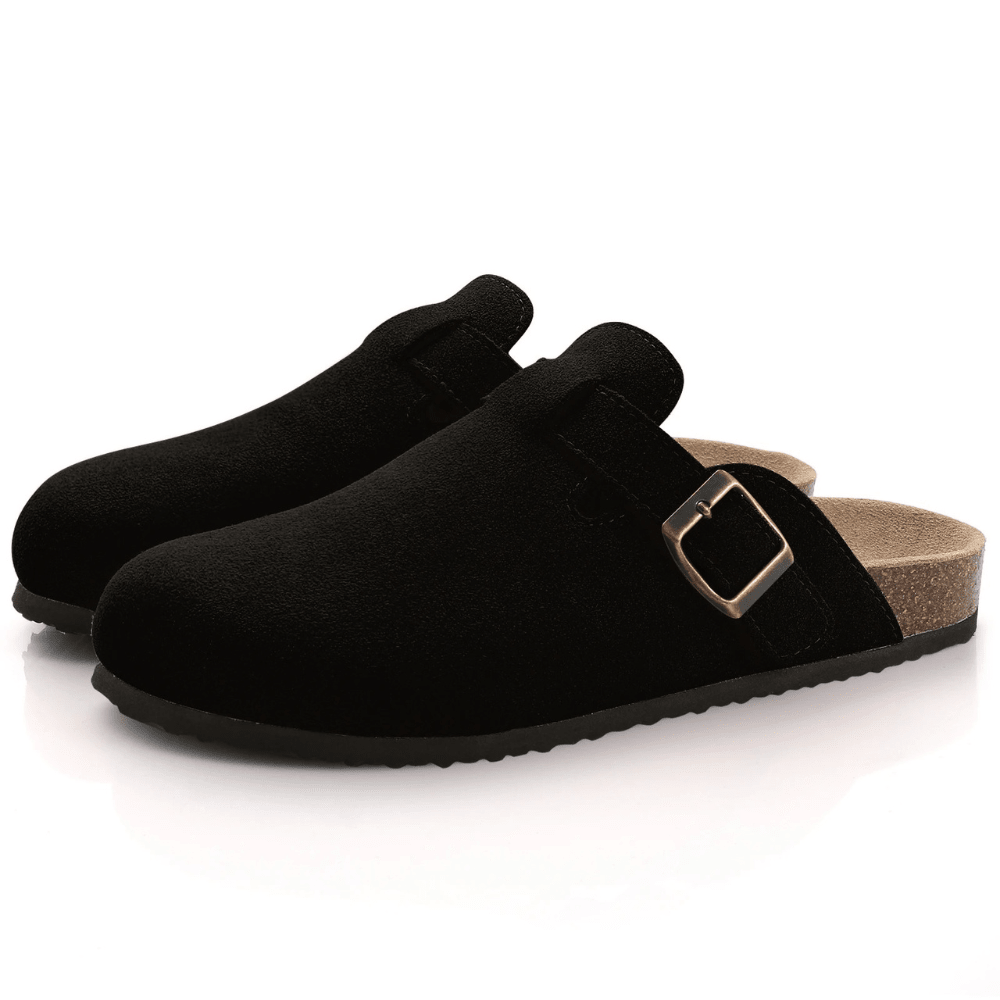 SOERA Minerva Adjustable Buckle Slip - On Sandals - Shoes - Black 36