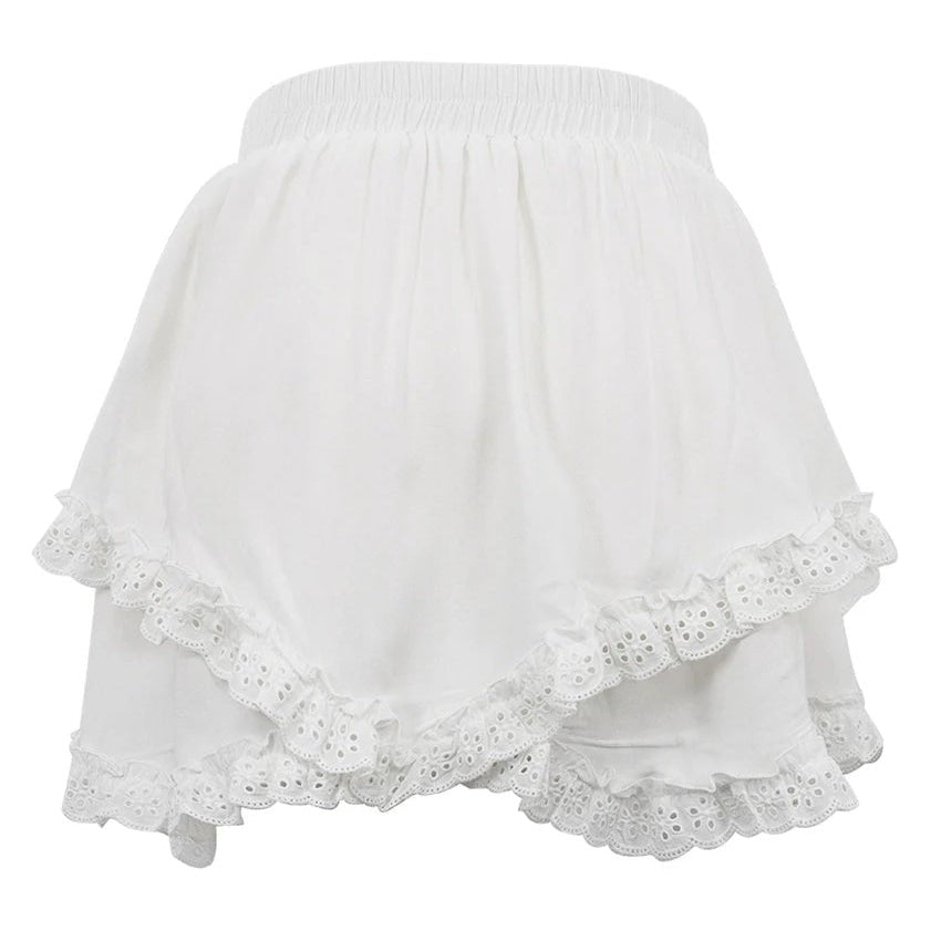 SOERA Kyrie Ruffled Trim Layered Mini Skirt - Skirts - 1005007225143184-;qD1771582048699056069 M
