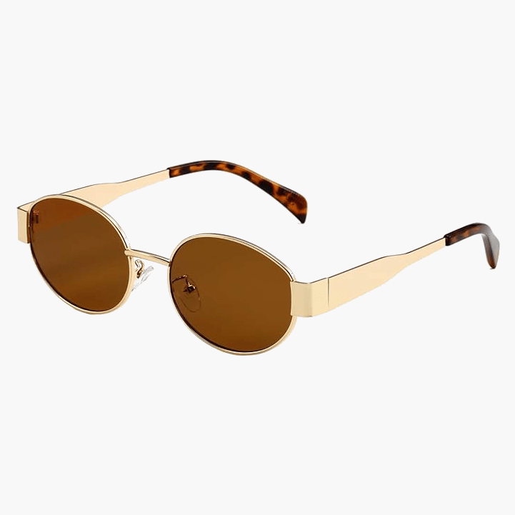 SOERA Cilia Sunglasses - Sunglasses - DHOD2-RE325008 Gold frame brown lenses