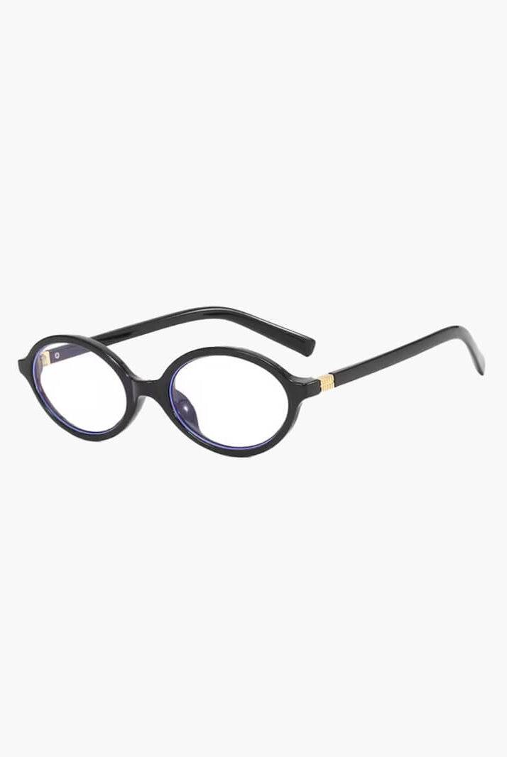 SOERA Clarence Oval Sunglasses - Sunglasses - DJED2-WK360002 Black Clear Regular