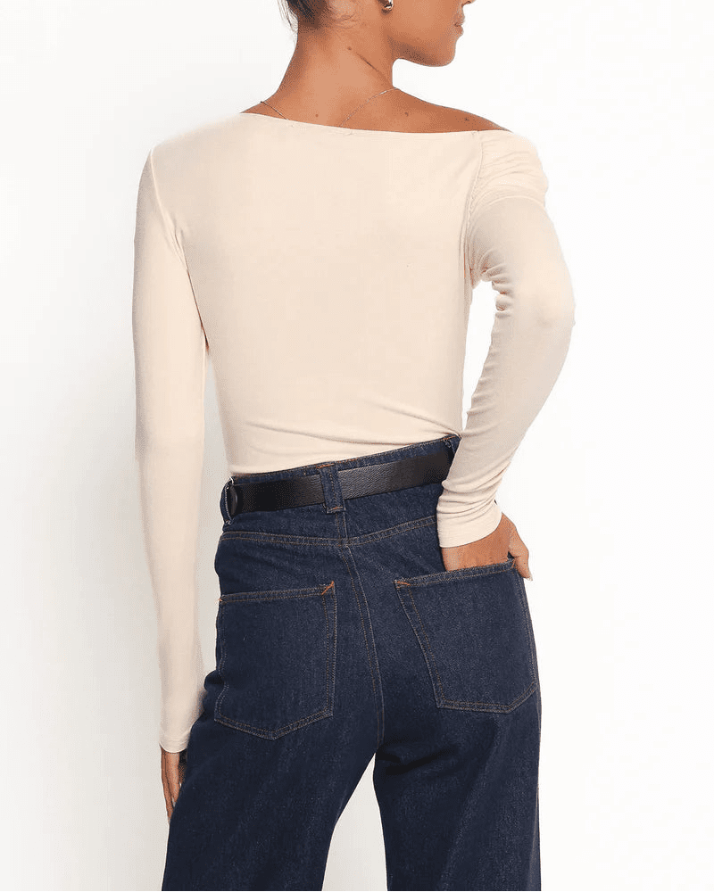 SOERA Glenda Asymmetrical Off Shoulder Top - Tops - 3256810007945281-;cz1763778893778205463 White S