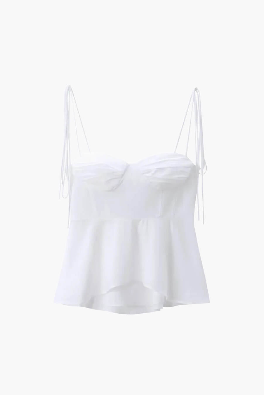 SOERA Jada Peplum Corset Cami Top - Tops - 1005007226627562-;sh1771345867932487821 White L