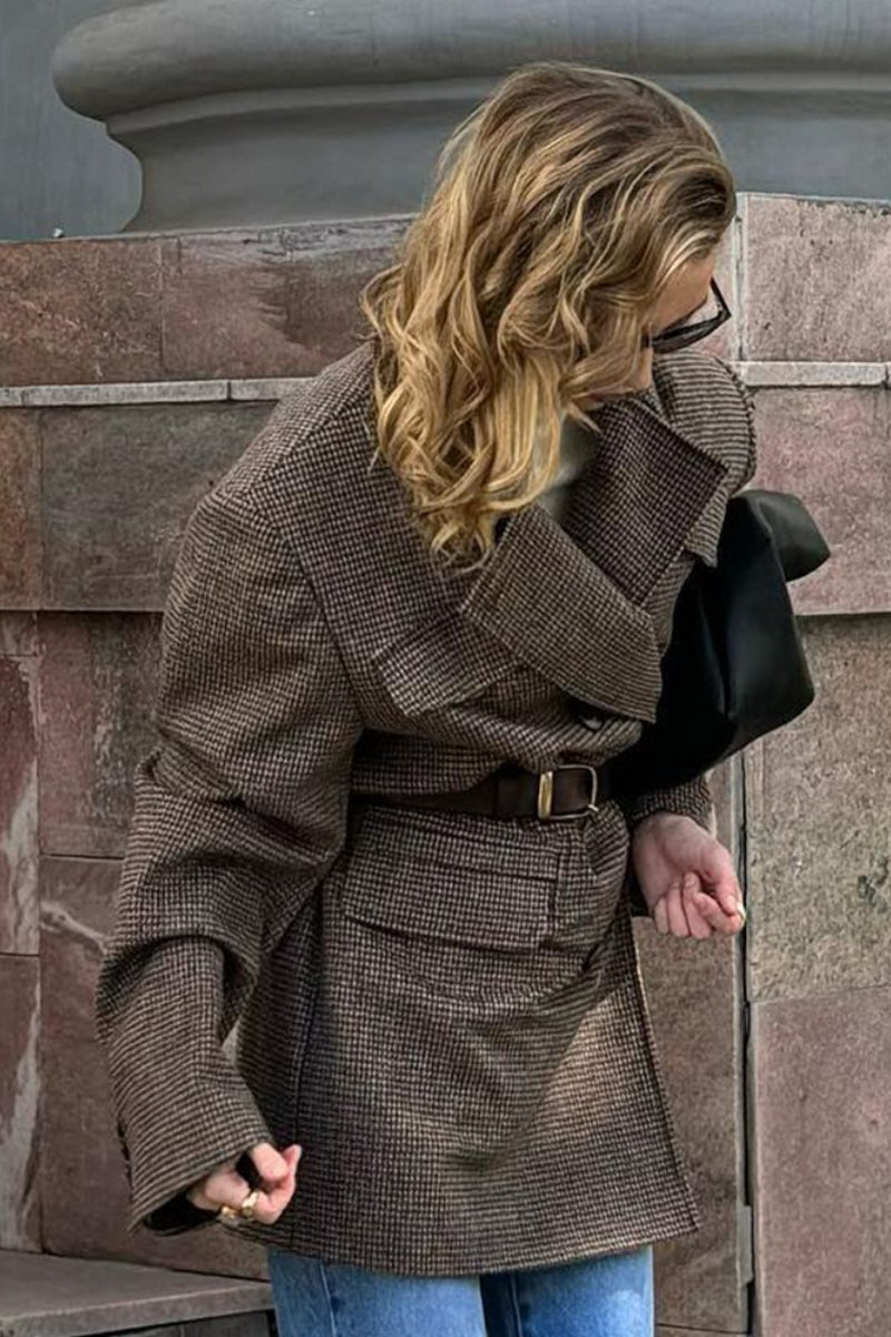 Anna Structured Tweed Coat