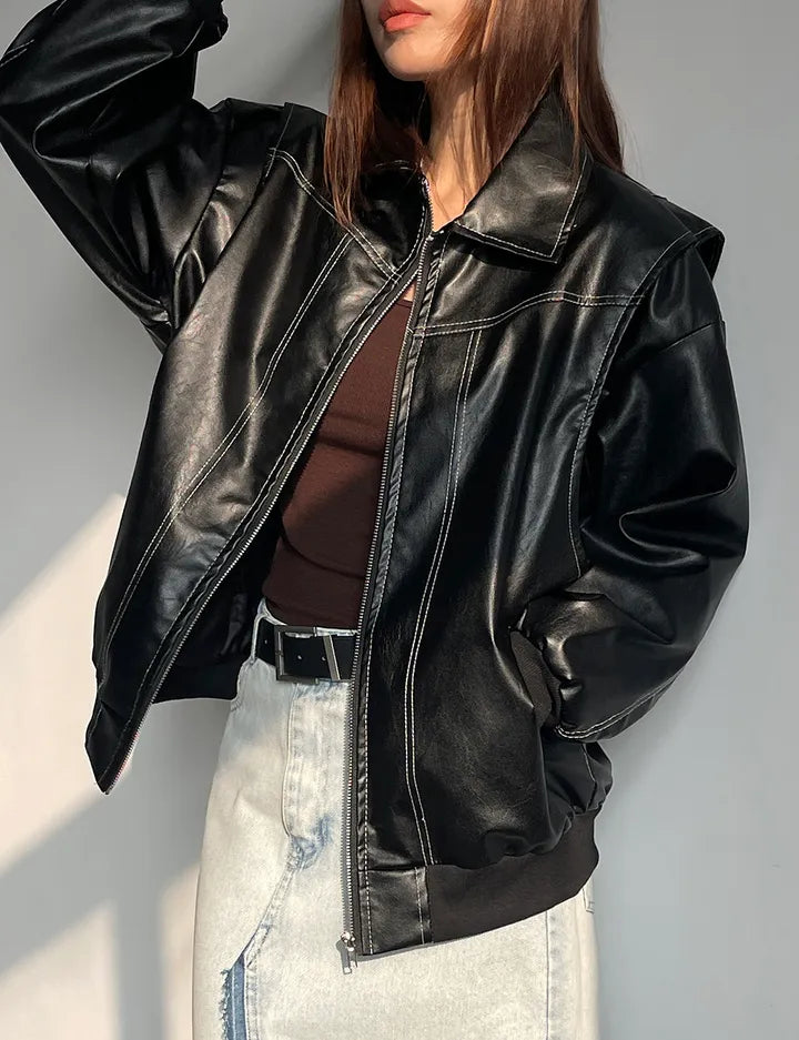 Brooke rits‑bomberjas