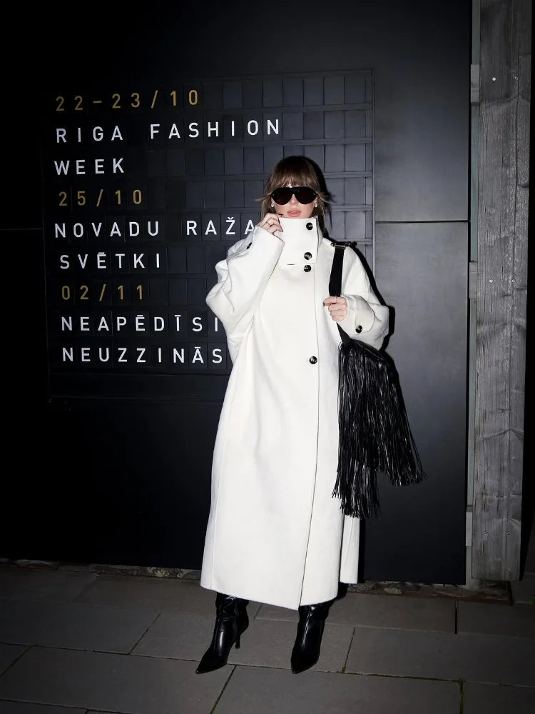 Julia Stand Collar Long Coat 4