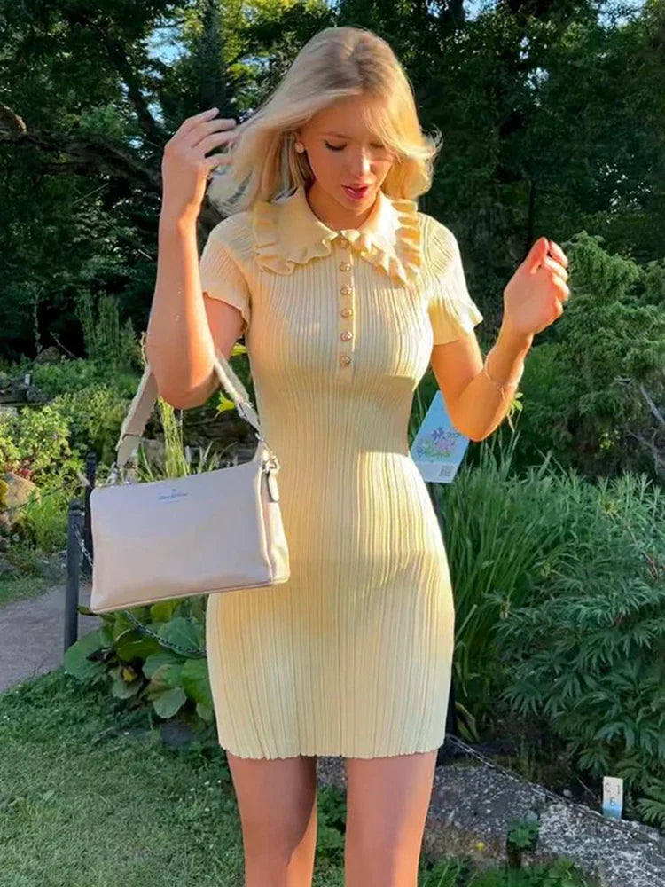 Robe mini Iris à volants