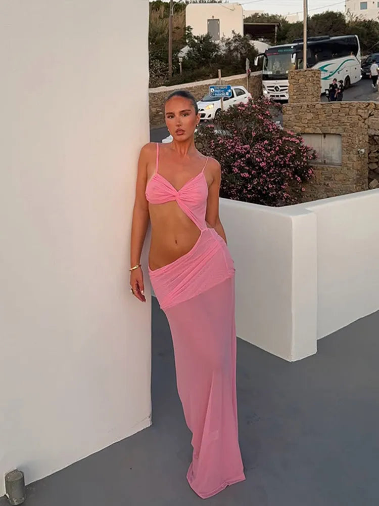 Jovana Twist Cut Out Maxi Dress